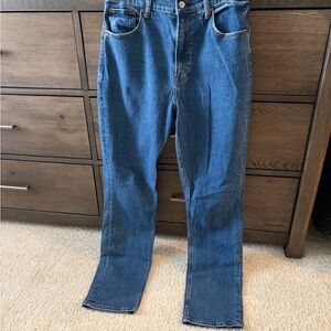 Abercrombie & Fitch Women's Straight Leg Blue Jeans